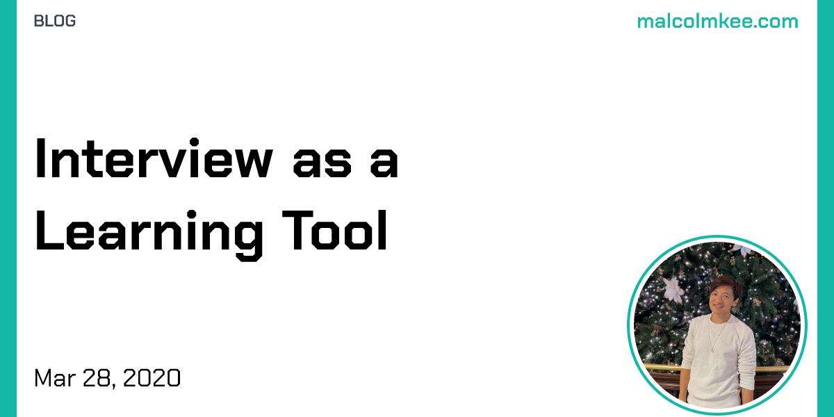 Interview as a Learning Tool